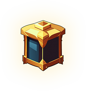 Gold Space Chest